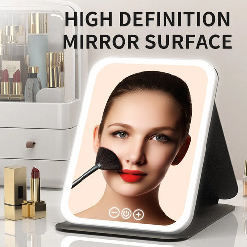 LED Makeup Mirror – 3 Light Modes Rechargeable