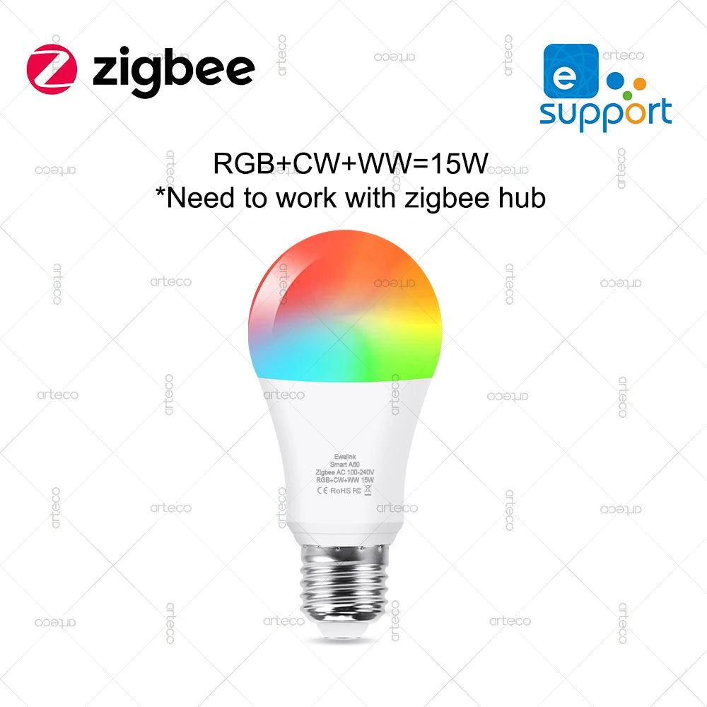 Smart RGB WiFi Bulb – Compatible Alexa & Google